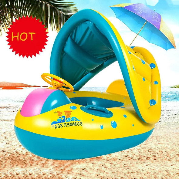 Baby Buoy Beach Accessories Pool Float Ring Inflatable Kids Trainer Infant Swimming Sunshade Swim Child Summer Circle Seat Rings Baby Buoy Beach Accessories Pool Float Ring Inflatable Kids Trainer Infant Swimming Sunshade Swim Child Summer Circle Seat Rings
