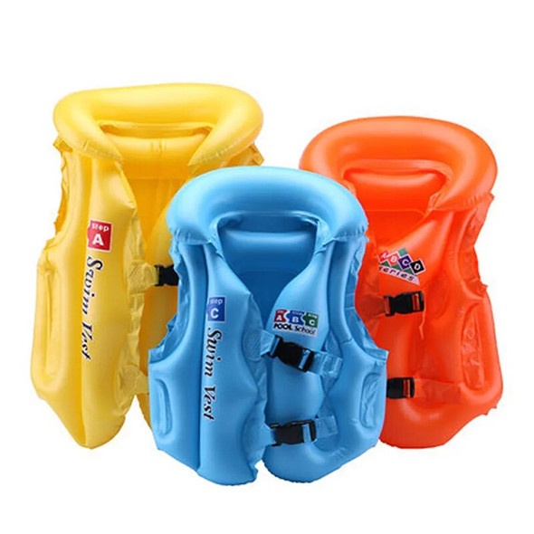 PVC Baby Life Vest Kids Children Floated Inflatable Swimsuit Swim Protector Vest Life Buoyancy Vest Swimming Pool Accessories