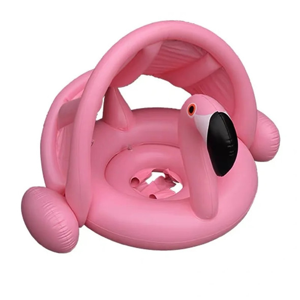 Summer Inflatable Flamingo Swan Pool Float Baby Swim Ring Water Hammock Swimming Float Pool Ring Seat For Kid Child Dropshipping