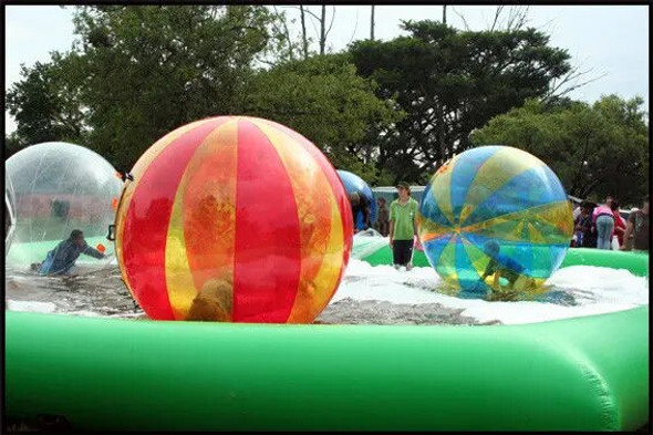 New Design Transparent Water Zorb Ball PVC Water Balloon 2m Inflatable Toy Balls Water Play Equipment Water Walking Ball