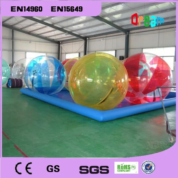 Free Shipping 2m 0.8MM PVC Water Sports Balloon Water Walking Ball Water Zorb Ball Inflatable Human Hamster Ball Walk Water Ball