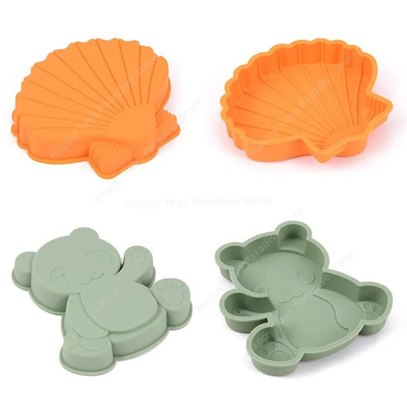 Children's Outdoor Plastic Beach Toy Set Beach Digging Sand Shovel Baby Bath Play Water Tool Portable Bucket Summer Essential