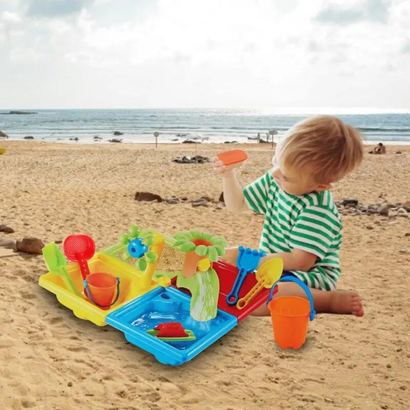 Kids Sand And Water Table Activity Sensory Beach Play Table Toys Summer Beach Toys Creative Baby Beach Toys For Toddlers