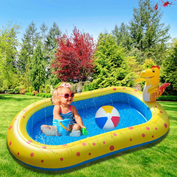 Children Swimming Pool Inflatable Spray Pool Play Water Bathtub Outdoor Dinosaur Sprinkler Game Water Mat Water Toys for Kids 3+