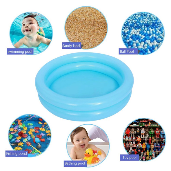 60CM Portable Indoor Outdoor Baby Swimming Pool Inflatable Children Basin Bathtub Garden Interactive Playing Toy