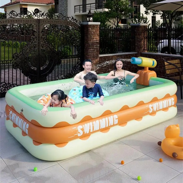 Large Family Kids Swimming Pool Inflatable Summer Water Pool Baby Outdoor Garden Swimming Adults Children Bathing Pool Household