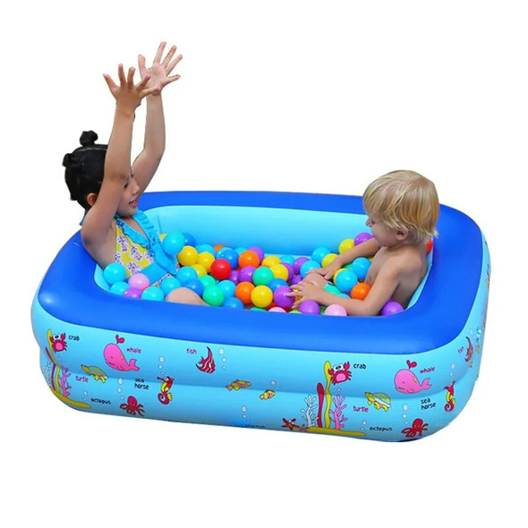 Inflatable Swimming Pool Large Rectangular Pools for Family Framed Removable Bathtub Kids Beach Ourdoor Indoor for Cottages