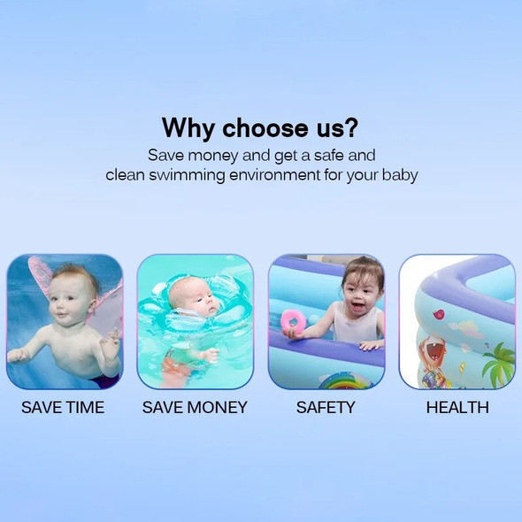 Inflatable Swimming Pool Large Rectangular Pools for Family Framed Removable Bathtub Kids Beach Ourdoor Indoor for Cottages