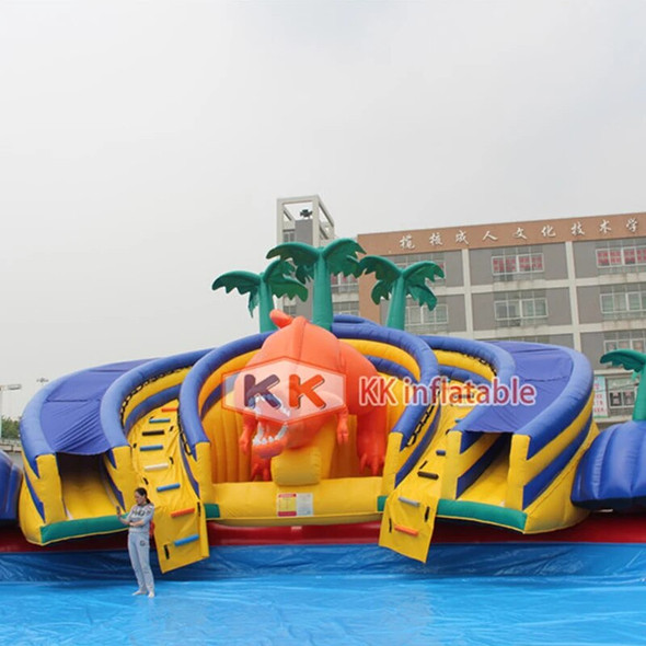 Jurassic Dinosaur Water Park, Wilderness Waterpark Inflatable Inground Pool Slide Park