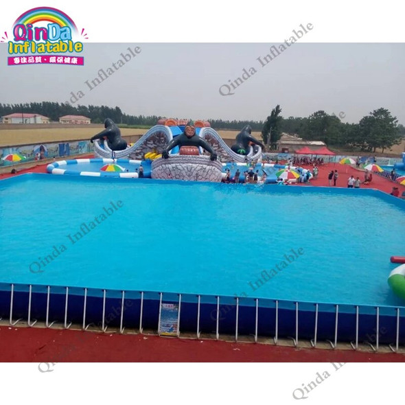Factory Diect Sale Outdoor Metal Frame Swimming Pool Above Ground For Kids