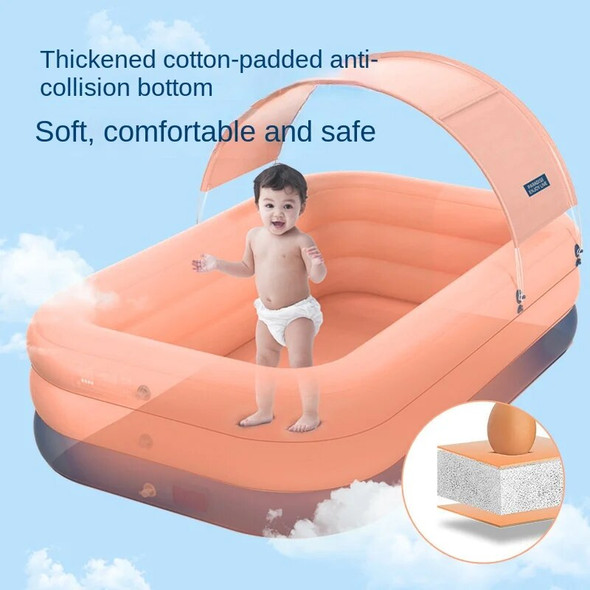 Shaded Pool with Shed Inflatable Swimming Pool Home Baby Children's Pool Family Outdoor Collapsible Inflatable Pool