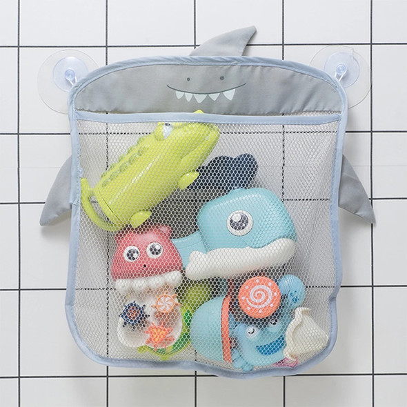 QWZ New Baby Bathroom Mesh Bag Sucker Design For Bath Toys Kids Basket Cartoon Animal Shapes Cloth Sand Toys Storage Net Bag