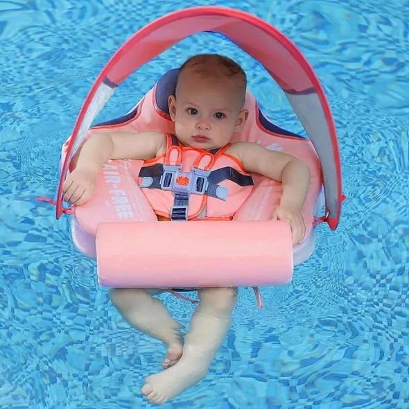 Baby Swimming Pool Float With Sun Canopy Inflatable Infant Floating Swim Rings Kids Swim Pool Accessories Circle Bathing Summer