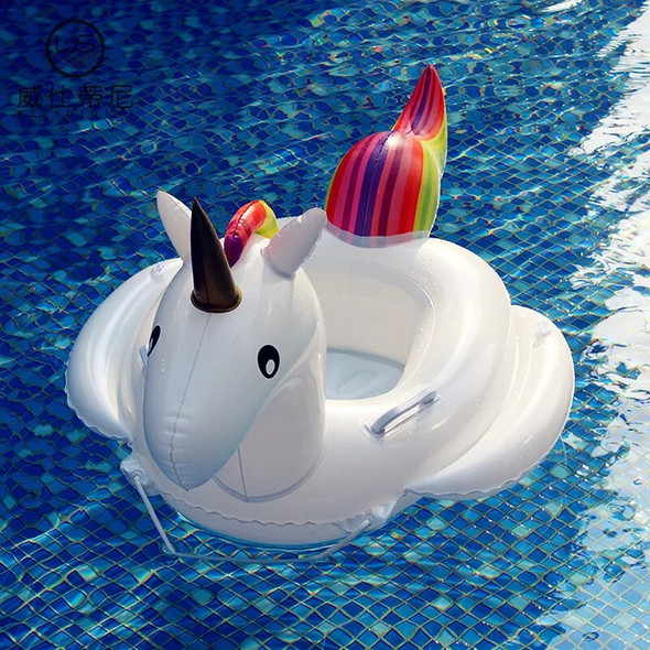 Summer 2018 Inflatable Unicorn Pool Float for Children Baby Swimming Toy Unicorn Seat Fun Pool Toy Kids Swimming float gift