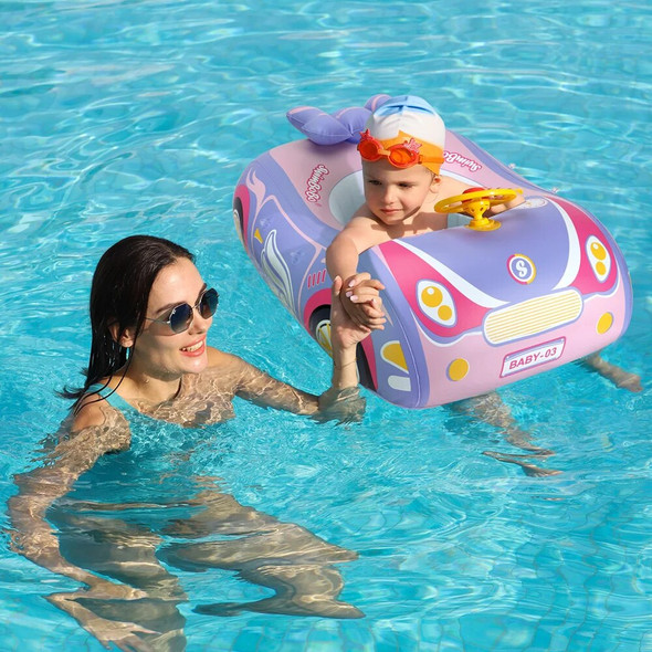 Swimbobo Kids Car Swimming Seat Floats Ring Inflatable Infant Floating For Summer Swim Boat Circle Bathing Water Toy Baby Float