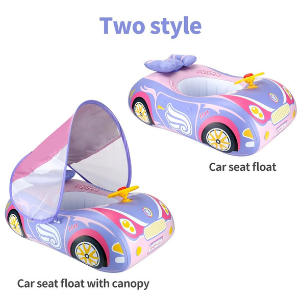 Swimbobo Kids Car Swimming Seat Floats Ring Inflatable Infant Floating For Summer Swim Boat Circle Bathing Water Toy Baby Float