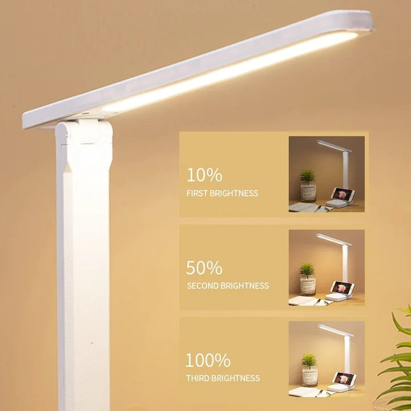 Folding table lamp eye protection touch dimmable LED lamp student dormitory bedroom reading USB charge table lamp Folding table lamp eye protection touch dimmable LED lamp student dormitory bedroom reading USB charge table lamp