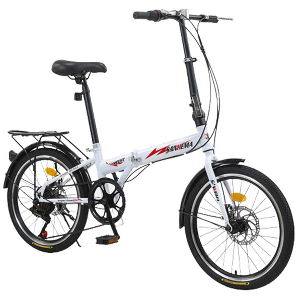 20 Inch Folding Bicycle Adult Bike With Front And Rear Mechanical Disc