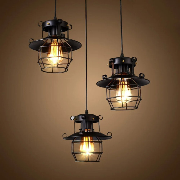 Industrial Restaurant Chandelier Retro Nostalgic Creative Bar Aisle Corridor Hanging Lamps Dining Bedroom Pendant Light