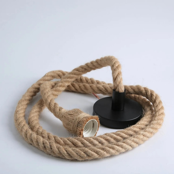 Hemp Rope Pendant Lights Vintage Retro Loft Industrial Hanging Lamp for Living Room Kitchen Home Light Fixtures Decor Luminaire Hemp Rope Pendant Lights Vintage Retro Loft Industrial Hanging Lamp for Living Room Kitchen Home Light Fixtures Decor Luminaire