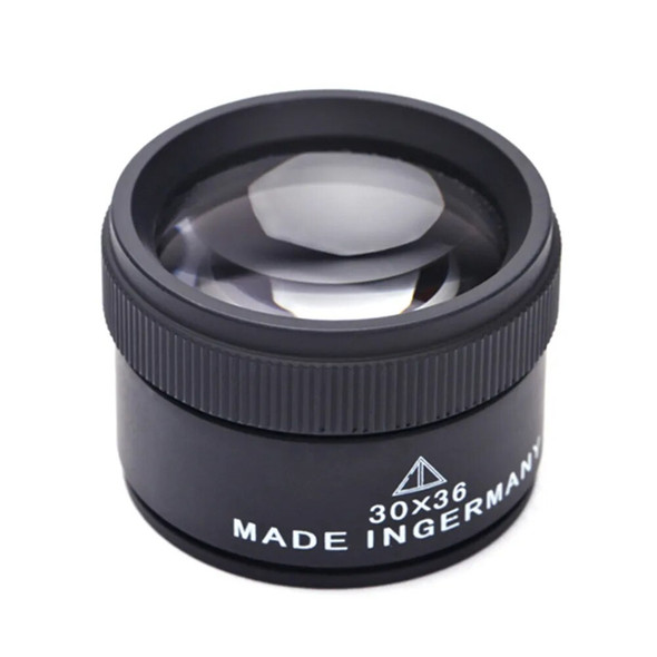 30X 36mm HD Magnifying Glass Optical Glass Lens Loupe Magnifier Mini Pocket Magnifier Handheld Coin Stamps Jewelry Loupe