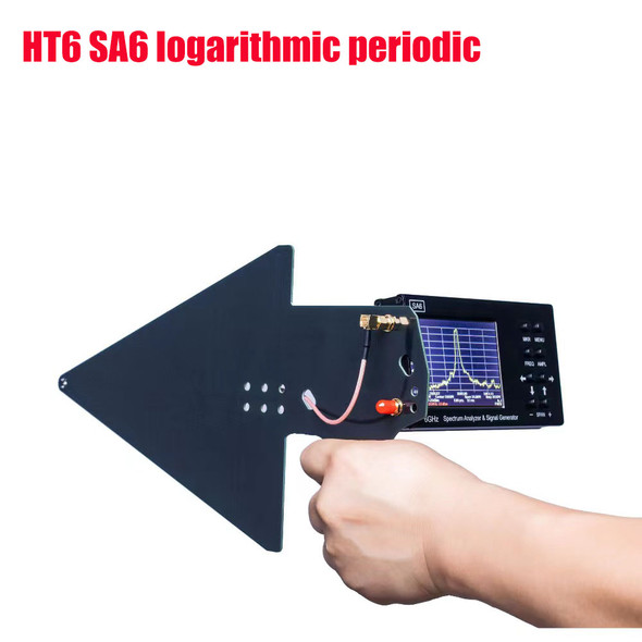HT6 logarithmic Periodic antenna 0.6-10GHz direction finding antenna Spectrum analyzer signal analysis and positioning EMC