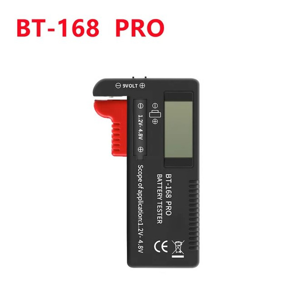 Digital Battery Tester LCD Display C D N AA AAA 9V 1.5V Button Cell Battery Capacity Check Detector Checkered Load Analyzer