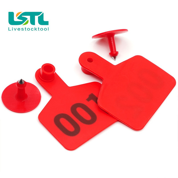 100Pcs Cattle Cow Ear Tag Cards 001-100 Numbers Farm Equipment Animal Identification Ear Tag Cow Sheep Livestock Feeding Tools
