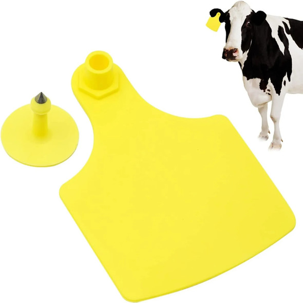 Livestock Ear Tags Big Blank 100PCS Identification Precision Tags for Cattle Cows Pigs Hog Goats Sheep Pig Calf Animal Livestock Ear Tags Big Blank 100PCS Identification Precision Tags for Cattle Cows Pigs Hog Goats Sheep Pig Calf Animal