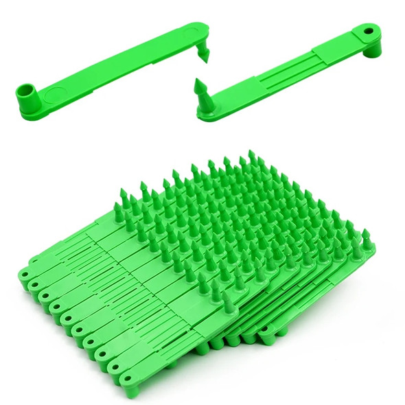 100pcs Livestock Sheep Goat Ear Tags Ear Laser Typing Head Earrings for Farm Animals Idetification Card