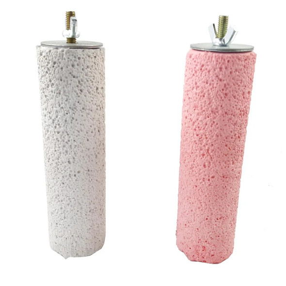 Bird Parrot Perch Stand Holder Color Emery Silica Sand Standing Stick Grinding Claws Pet Cage Platform Accessories Toy 12pc/lot