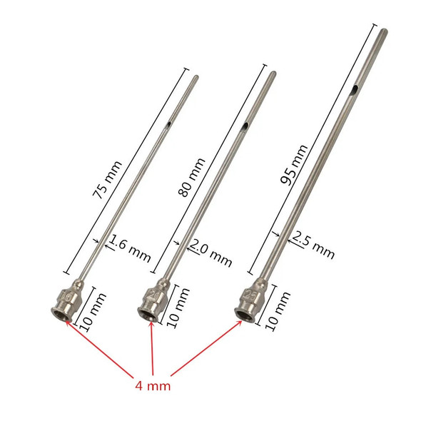 10 Pcs Cow Milking Needle Cow Goat Milking Needle Long Needle Milk Through Syringe Farm Farming Mammal Filling Equipment