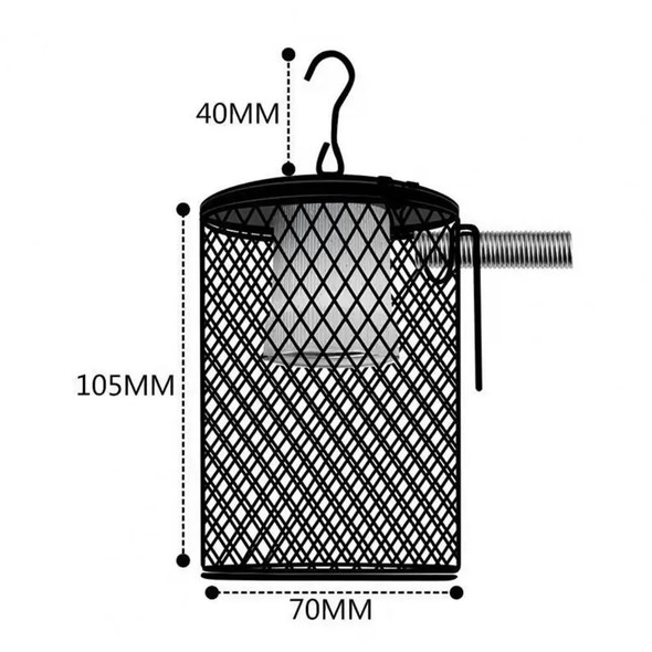 Pet Heating Lamp EU Plug 220V 50W Keep Warm Parrot Lizard Reptile Heater Habitat Lighting Pet Supplies