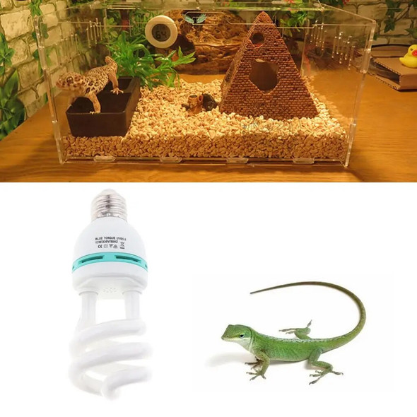 E27 Reptile Amphibian Small Pet Habitat Lighting UVB 5.0 Lamp Heat Light 13W