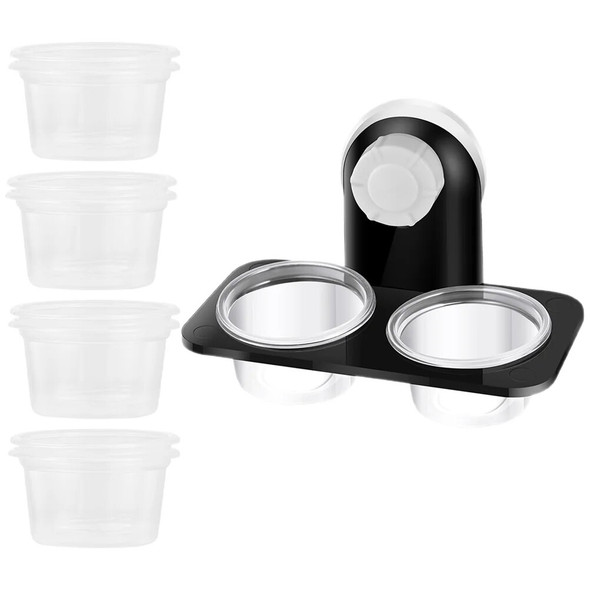 Reptile Terrariums Water Bowl Reusable Dish Crested Suction Cup Gecko Feeder Feeding Container Food Basin