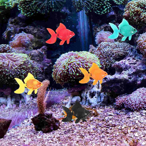 20Pcs Artificial Fake Fish Glodfish Ornament Aquarium Fish Bowl Tank Terrarium Decoration