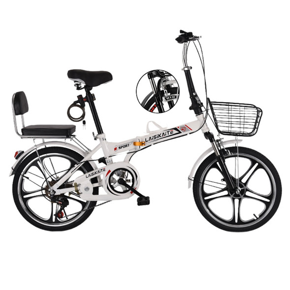 16/20 Inch Bicycle Folding Bike Comfort Shock Absorption Anti Pulley