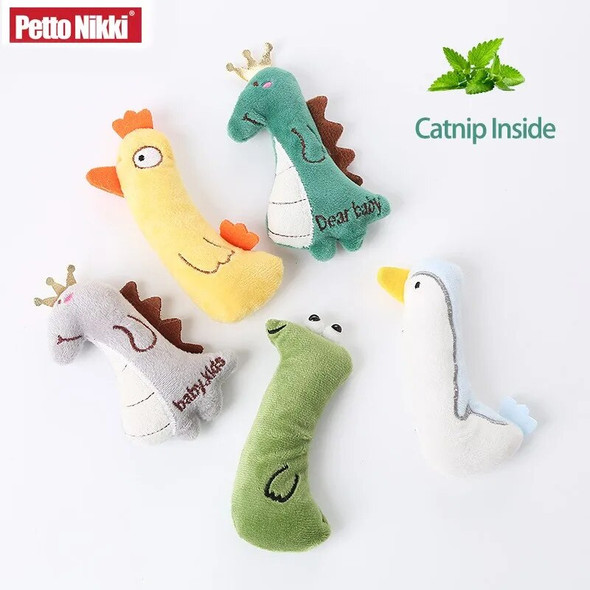 Teeth Grinding Catnip Toys Funny Interactive Plush Cat Toy Pet Kitten Chewing Toy Claws Thumb Bite Cat Mint For Cats Accessories