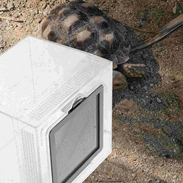 Tank Snake House Reptile Habitat Box Feeding Crab Terrarium Enclosure Breeding Container Cage Tarantula Bowl Spider Cricket