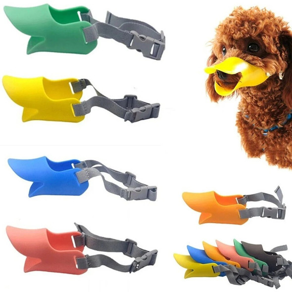 Pet Dog Muzzle Silicone Duck Shape Mask for Pet Dogs Anti Bite Stop Barking Small Large Dog Mouth Muzzles Pet Dog Accessories