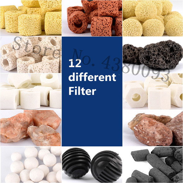 12 different Ceramic Biochemical Ball Filter Nitrifying Bacteria Aquarium Filter Accessories For Fish Tank Water Cleaning
