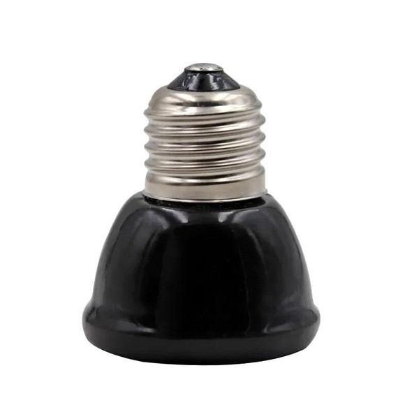 Ceramic Emitter Heat Light Mini Black Pet Heating lamp Infrared Bulb 25/50/ 75/100W Brooder Chickens Reptile Lamp