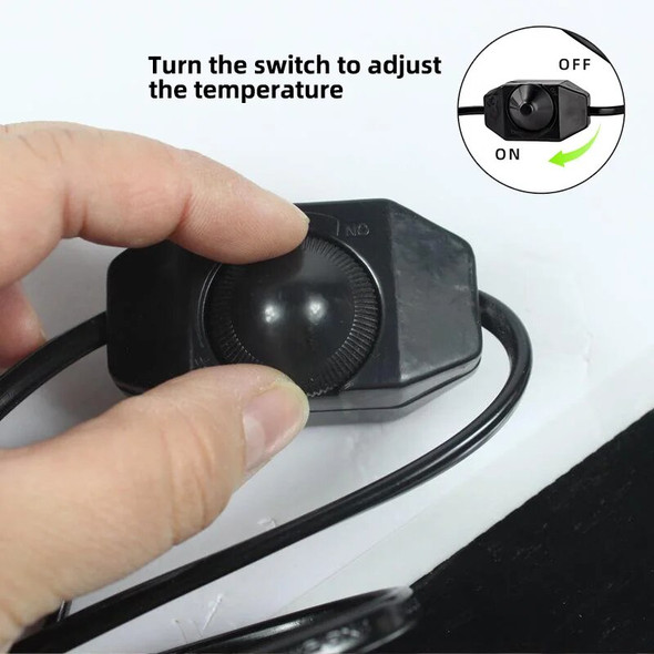 Reptile Terrarium Heating Pad with Adjustable Temperature Switch Thermo Comfort for Poultry Livestock Amphibian EU US UK AU Plug Reptile Terrarium Heating Pad with Adjustable Temperature Switch Thermo Comfort for Poultry Livestock Amphibian EU US UK AU Plug