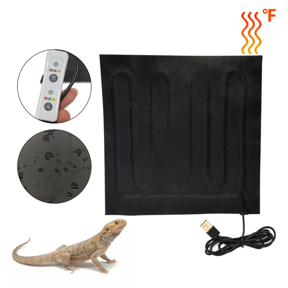 Pet Warm Heater Reptile Pets Heating Pad Climbing Pet With Thermostat Controller Terrarium Warmer Heated Mats Reptiles Excellent