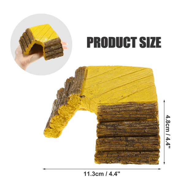 UXCELL Reptile Float Island Turtle Basking Platform Simulated Lawn Aquarium Turtle Ladder Climbing Fish Tank Habitat Accessories