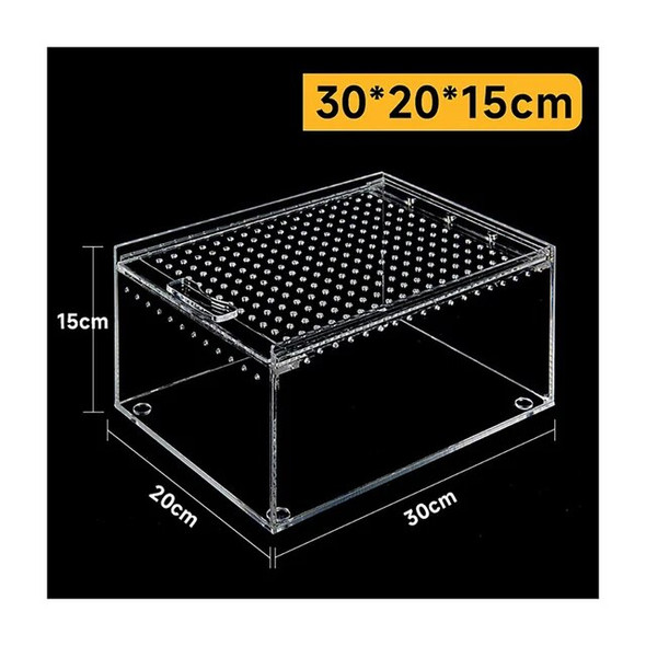 Acrylic Reptile Breeding Box Spider Lizard Amphibian Terrarium Pet Habitat Arboreal Tarantula Enclosure For Home Rearing