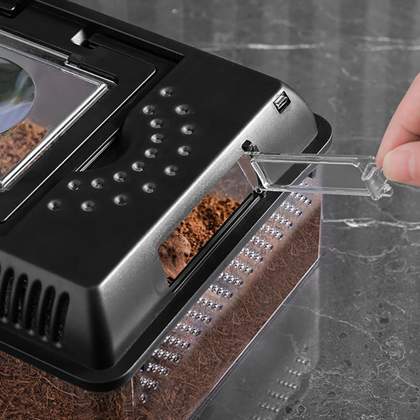 Habitat Ventilated Enclosure Breeder Box Turtle Breeding Box Case Feeding Hatching Container Reptile Tank Terrarium For Reptiles