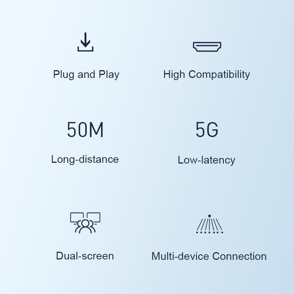 Hagibis Wireless HDMI compatible Transmitter and Receiver Extender Kit