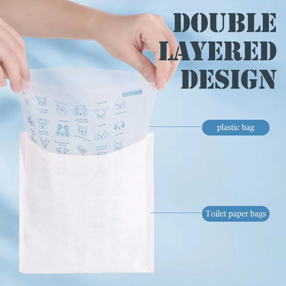Non-odor Dog Poop Bag Large Capacity Pet Waste Bags For Garden Lawn