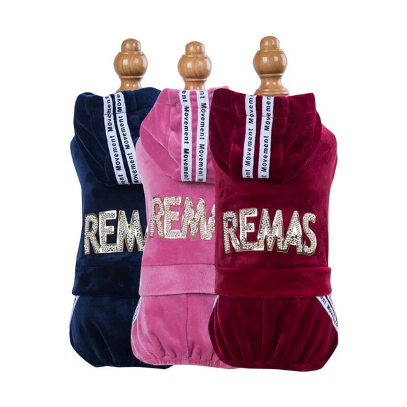 Dog Pet Sports Clothes Apparel Golden Velvet Dog Cat Jumpsuit Dog Pet Winter&Autumn Coat Classic Pet Puppy Cat Apparel 5 sizes Dog Pet Sports Clothes Apparel Golden Velvet Dog Cat Jumpsuit Dog Pet Winter&Autumn Coat Classic Pet Puppy Cat Apparel 5 sizes